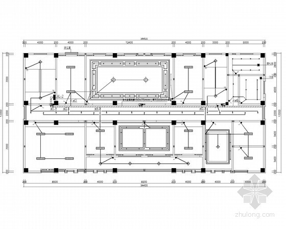 [浙江]行政办公楼智能化工程电气施工图纸（2015年7月完成设计）-三层电气平面图 
