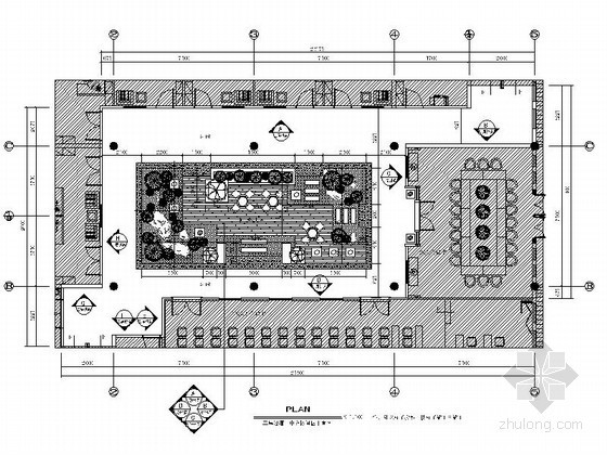 建筑中庭景观方案资料下载-某会所室内中庭景观详图