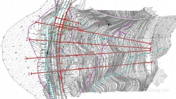 滑坡支护设计剖面图资料下载-快速公路通道边坡支护结构设计
