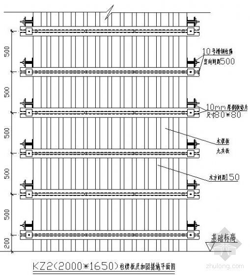 钢木雨棚施工图资料下载-福州某雨棚大截面异型独立柱施工方案