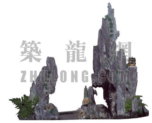 cad假山石素材资料下载-假山石038