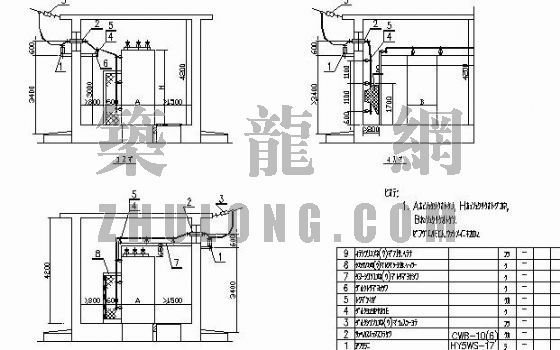 低压开关内部接线图资料下载-高低压开关柜土建设计任务图