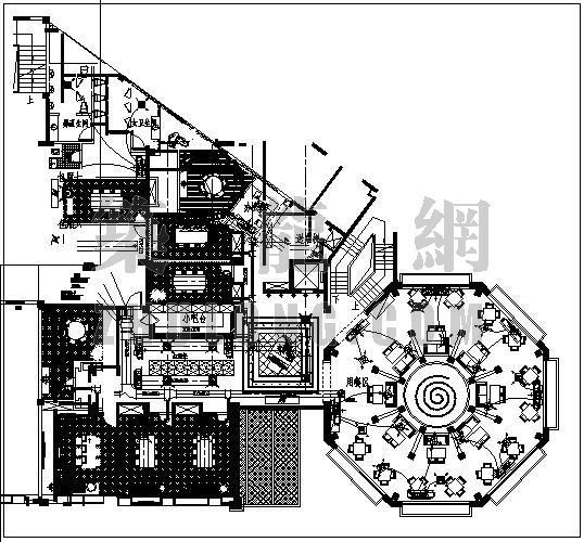 中央水空调设计方案资料下载-珠海某娱乐中心空调设计方案图