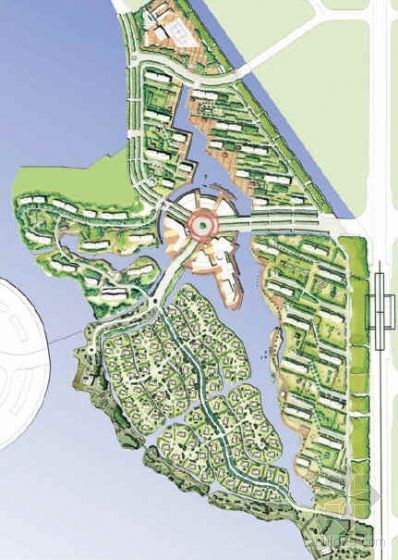 住区景观设计套图资料下载-天津高档滨水住区景观设计方案