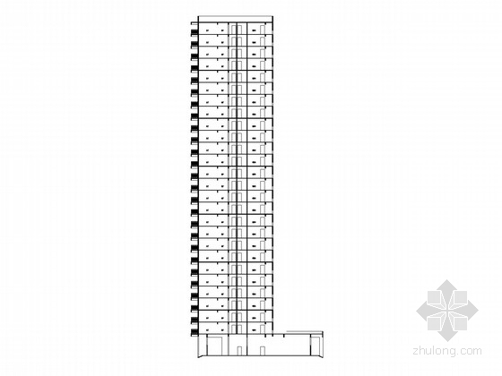 现代风格建筑施工图资料下载-[湖南]高层现代风格住宅楼建筑施工图