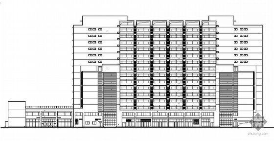 10层公寓建筑设计资料下载-[北京]某十五层大学生公寓建筑设计施工图(带人防工程)