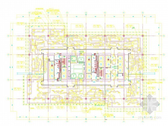 厨房排油烟风机CAD资料下载-[上海]超高层综合商办楼空调通风及防排烟系统设计施工图