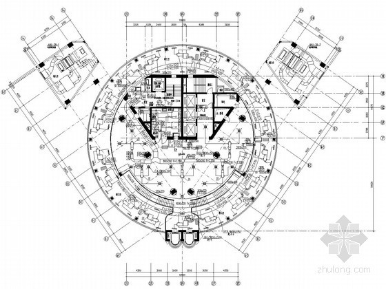 大型建筑餐厅平面设计图资料下载-[上海]餐厅空调平面设计图