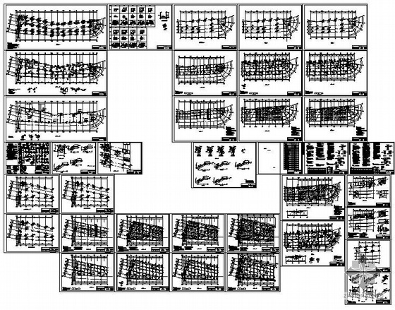 高层商业带裙房结构图资料下载-某商业厂房结构图