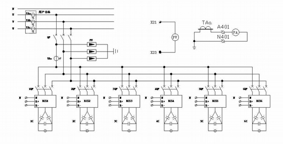 低压无功补偿图纸资料下载-低压动态无功补偿柜二次原理图