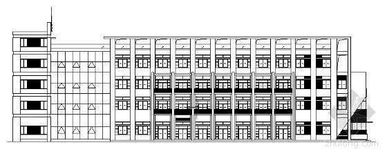 五层公司办公楼设计资料下载-上海某软件公司五层办公楼建筑施工图