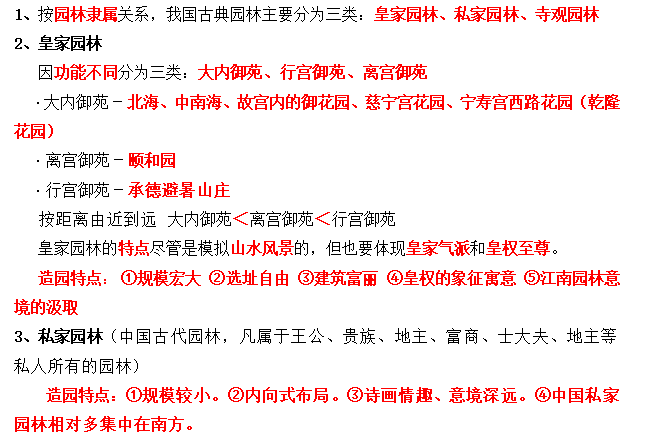 工程造价理论知识资料下载-风景园林理论知识汇总