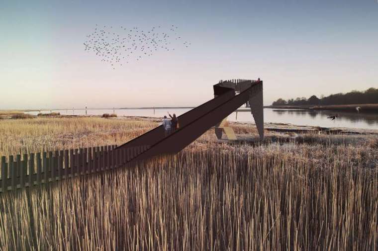 日本栈桥资料下载-拉脱维亚的观鸟步道