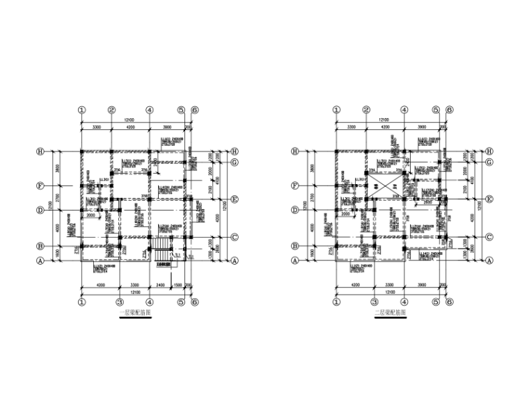 6层混合结构住宅CAD图资料下载-3层私人混合结构（钢混+砌体）小别墅建筑结构图