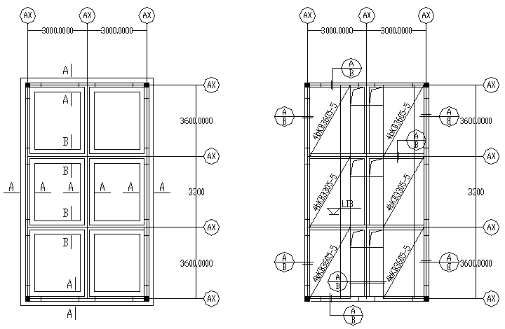 临时施工挡板CAD资料下载-临时用房全套结构施工图（CAD，4张）