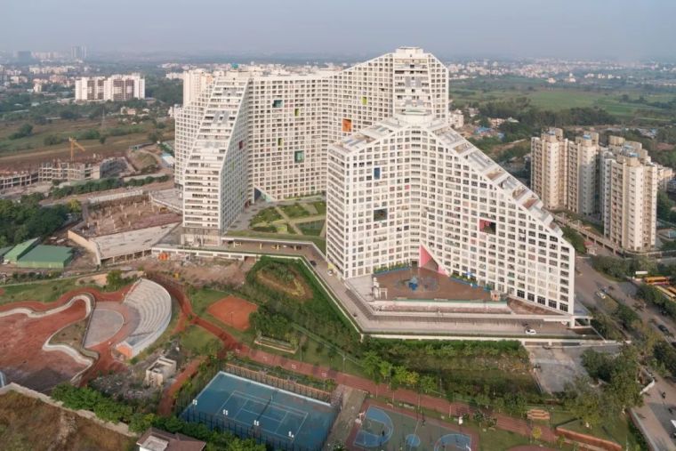 广州市郊青年旅舍建筑设计资料下载-MVRDV新作：印度浦那“未来之塔”