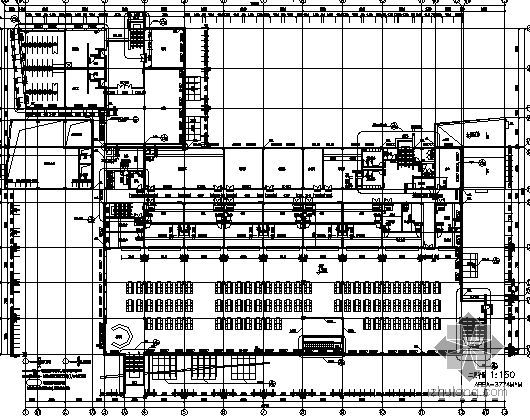 山东某学院食堂建筑结构水暖电施工图-3