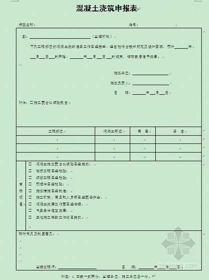 成品检查记录表资料下载-现浇箱梁施工工序过程记录表