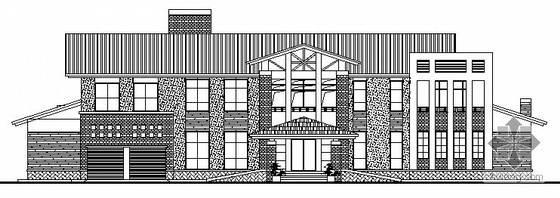 别墅建筑方案设计图资料下载-某两层独立别墅方案设计图