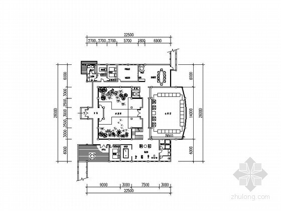 三层别墅区资料下载-[四川]某别墅区三层别墅建筑方案图（1240）