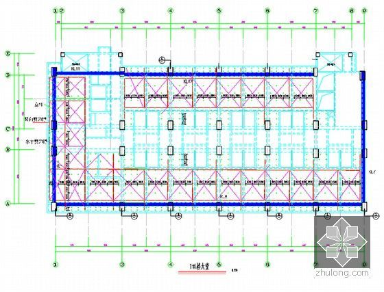 [福建]五星级国际度假酒店工程高大模板安全施工方案(250页 附计算书)-1#楼大堂示意图