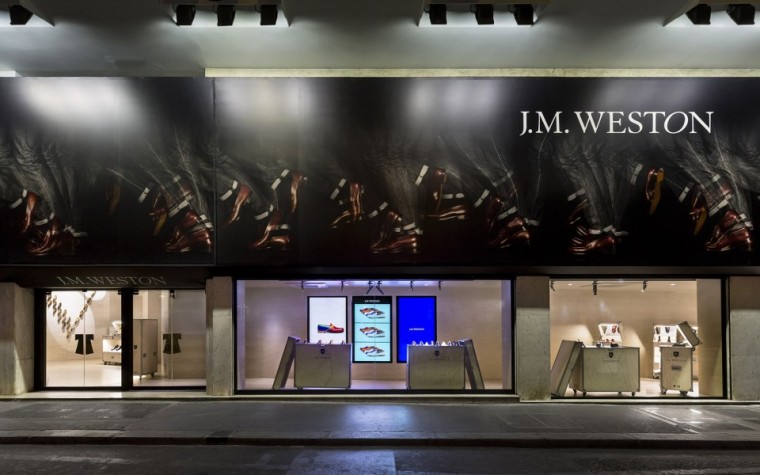 电影放映厅设计平面图资料下载-电影院中的鞋店 – J.M. Weston香榭丽舍大街限时店