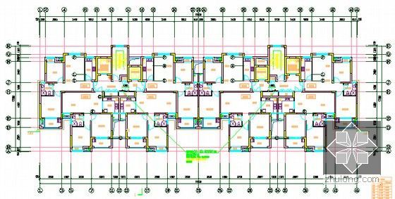 [浙江]8万平米高层公寓小区(地下室)建筑安装工程量清单控制价编制实例(含施工图纸百余张)-三层通风平面图