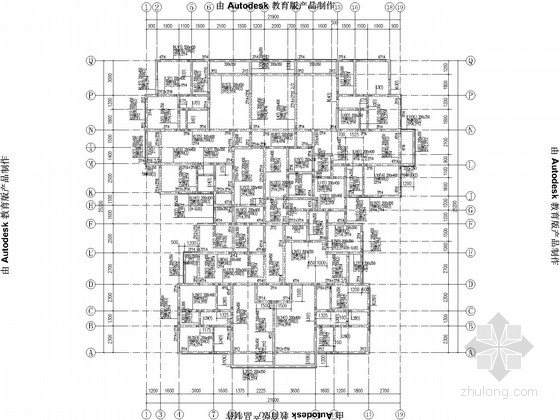 电梯机房平面配筋图资料下载-8度区18层剪力墙住宅结构施工图