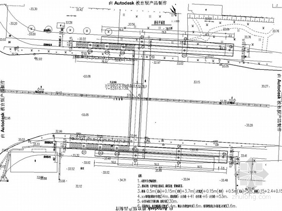 钢箱梁全套施工图CAD资料下载-市政道路路口天桥施工图47张CAD（钢箱梁 独柱式墩）