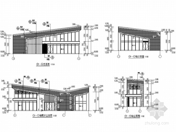 200平米一层别墅的图纸资料下载-162平米一层框架结构商业楼建筑结构施工图