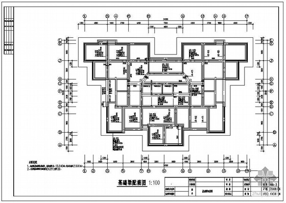 剪力墙高层住宅设计资料下载-济南某剪力墙高层住宅结构图