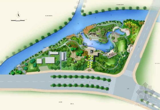 美国阶梯公园景观设计资料下载-河滨公园景观设计
