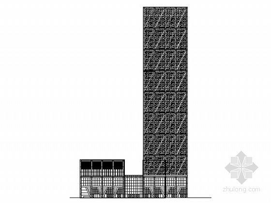 5米层高商业资料下载-[天津滨海新区]某四十三层超高商业楼建筑施工图
