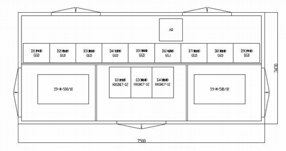钢结构箱式建筑施工方案资料下载-YXB箱式变电站布置方案图