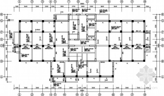 带凸窗住宅资料下载-22层带地下车库住宅框剪结构图