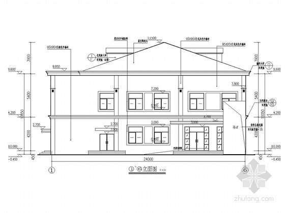 3层食堂CAD资料下载-两层框架结构食堂+演播厅建筑结构施工图