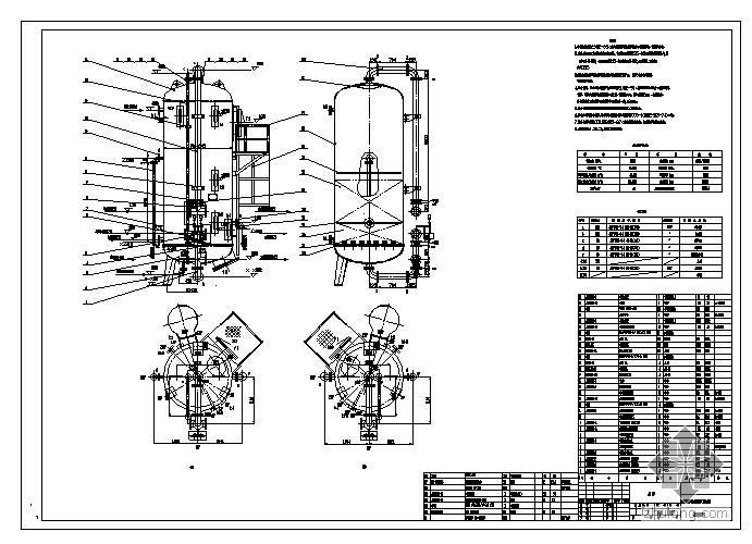 水处理设备的一级处理资料下载-某火电厂水处理设备图纸