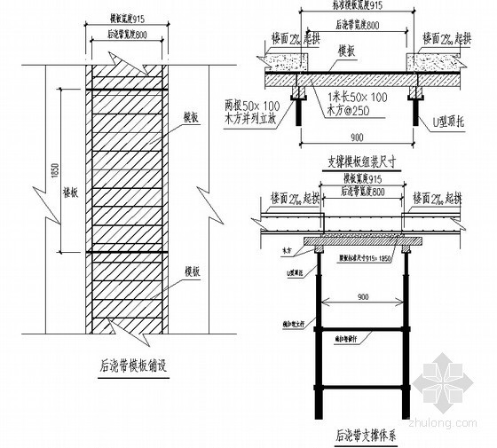 施工缝和后浇带资料下载-[南京]医院扩建工程主体结构后浇带施工技术