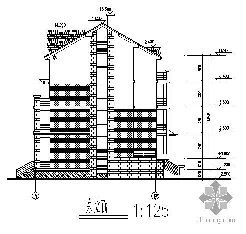 某五层复式联排别墅建筑施工图-2