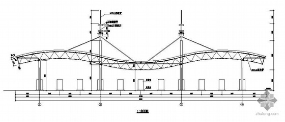 收费站高大模板专项方案资料下载-某收费站结构方案图