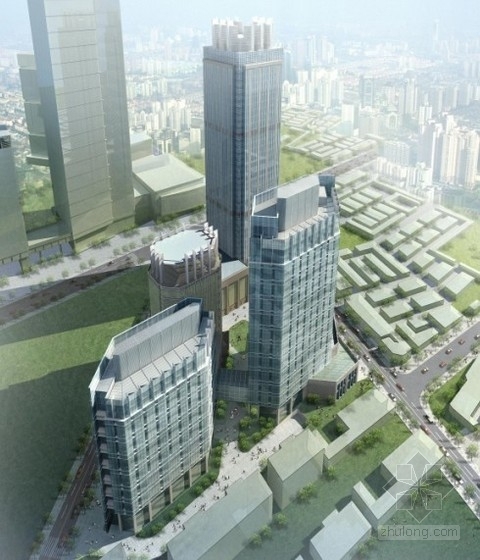 商业旅馆综合体资料下载-[上海]某25层商业综合体建筑方案文本