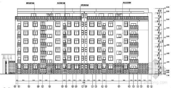 七层单元式住宅建筑设计资料下载-某七层住宅楼建筑方案