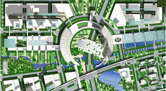 科技创新城规划方案资料下载-南京大学城总体规划方案全套（内包含手稿）
