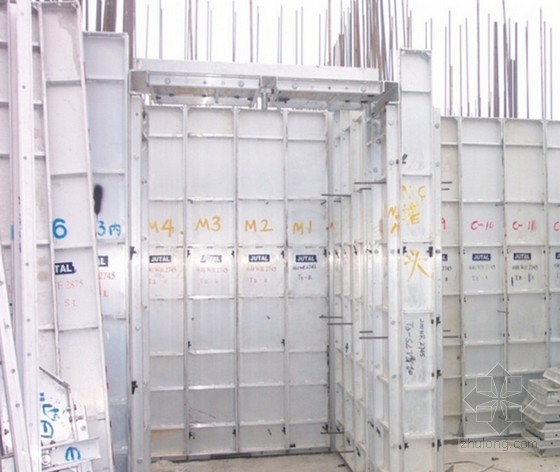电梯模板施工方案资料下载-剪力墙结构高层住宅楼工程铝模板施工方案(附图)
