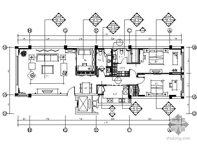 厨房插座开关位置图资料下载-[北京]125㎡简约现代风格三居室样板房施工图（含实景）