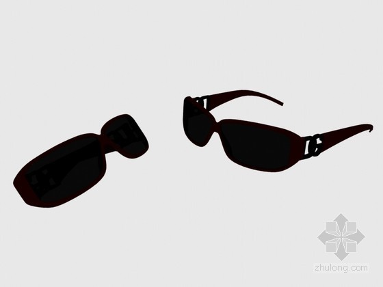 香港视觉文化眼镜店资料下载-时尚眼镜3D模型下载