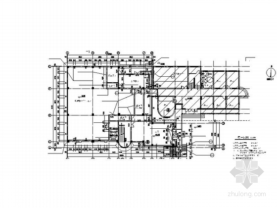 [浙江]4层市级城建档案馆库房建筑施工图-4层市级城建档案馆库房建筑平面图