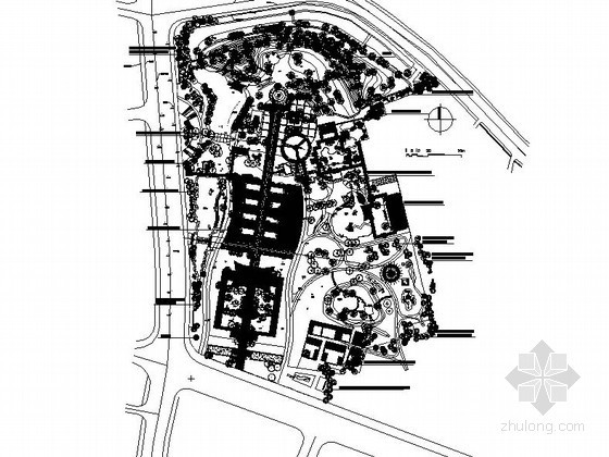 总平面设计案例分析资料下载-[江阴]某公园景观规划总平面设计
