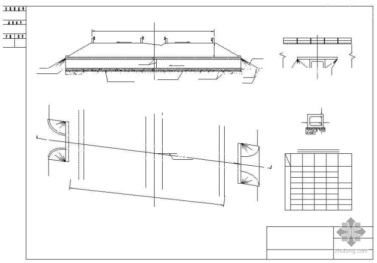 单孔混凝土箱涵资料下载-单孔钢筋混凝土箱涵设计图