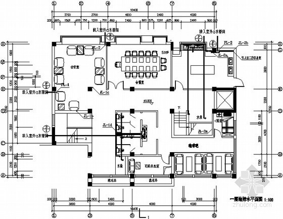 会所给排水施工图资料下载-[江苏]休闲会所给排水施工图